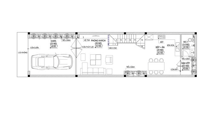 Xây nhà trọn gói Thanh Hóa  - Kiến Trúc Nhà Đẹp | Mẫu nhà phố 3 tầng mặt tiền 5m cực kỳ tiện nghi cho gia đình trẻ